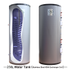 Stainless Steel SUS304 SUS316L Duplex 80℃ DHW 250L Buffer Storage Cylinder Tank Solar Hybrid Thermal Hot Water Heating Exchanger Coil Heated Built-in Boiler Heater Pump HVAC System