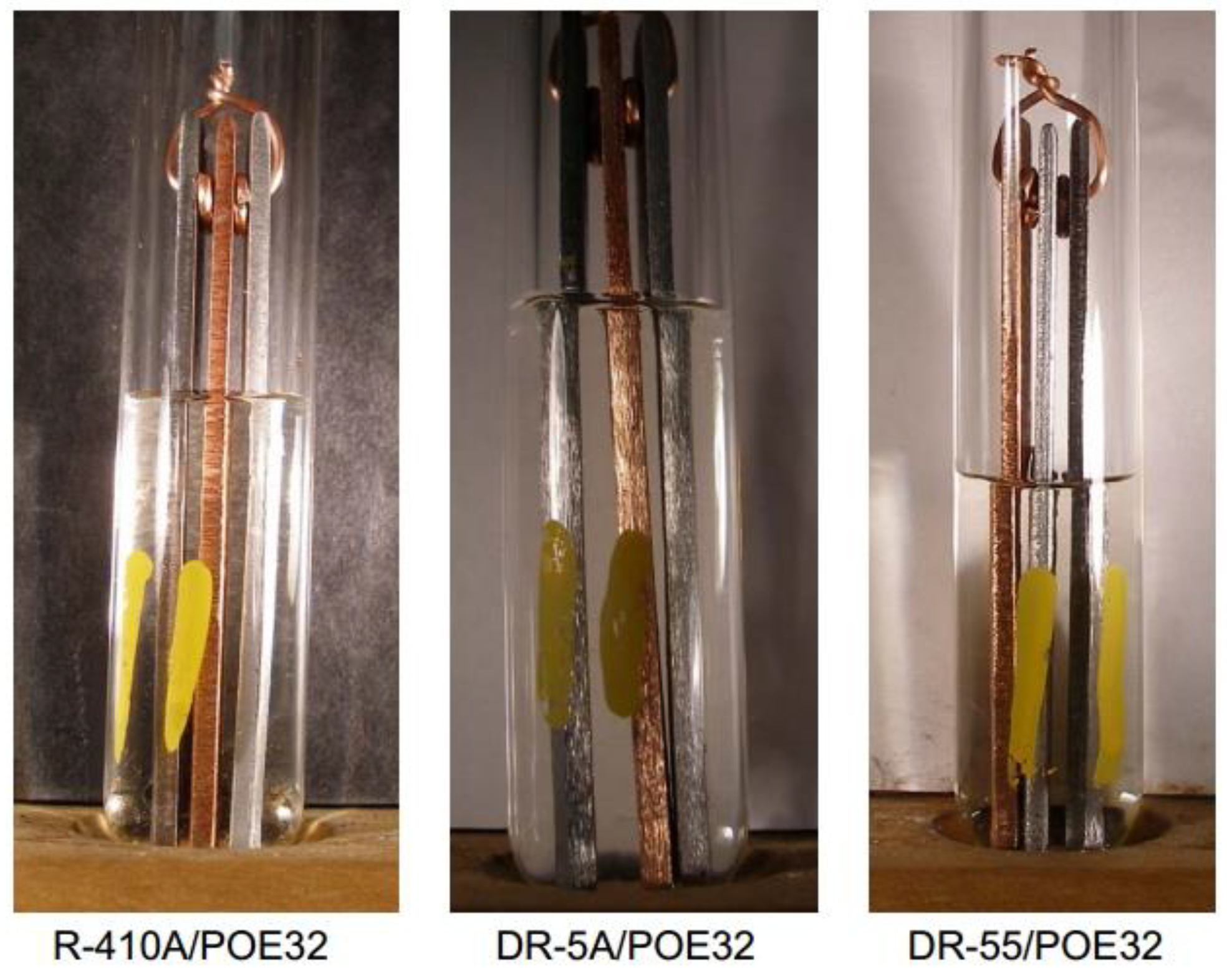 POE 32 Comparison on R-452B(DR-55) and R-454B(DR-5A)