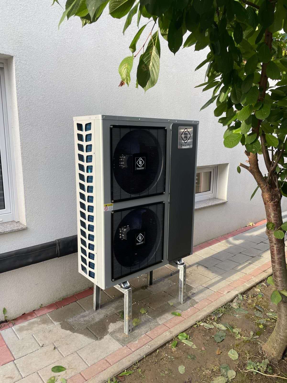 A+++ 16kw 20kw 22kw R290 R32 DC Inverter Thermal Pump Water Heater for House Radiator Heating Room Air Cooling and 4-season Domestic Hot Water Heated in Project Site 01