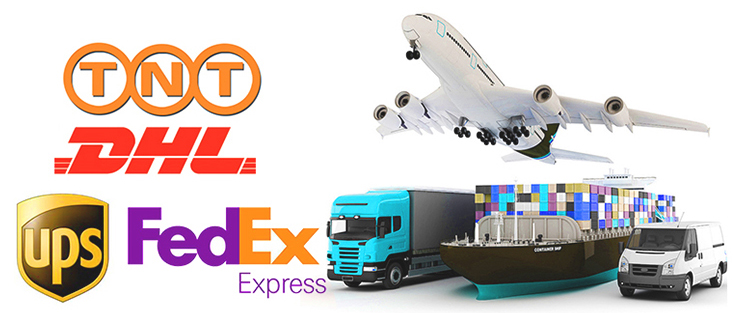 Shipping Methods， by express/air/sea/rail/road